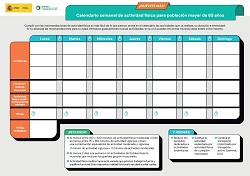 Calendario de personas mayores de 65 a&ntilde;os