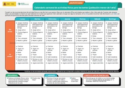 Calendario para lactantes (menores de 1 a&ntilde;o)
