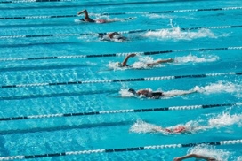 Competición de natación.